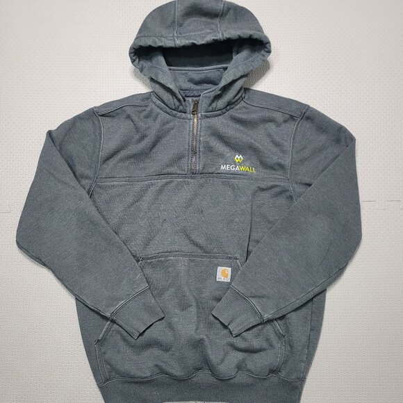 Carhartt Hoodie with customized company name Size Medium - Picture 1 of 4